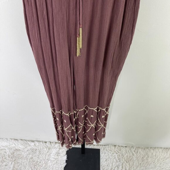 NWT RAGA Chocolate V-Neck Sequin Jumpsuit Various Sizes XS/S/M/L - Picture 7 of 16